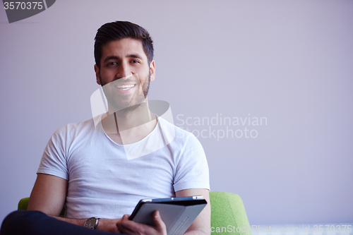 Image of student working on tablet