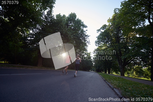 Image of couple jogging