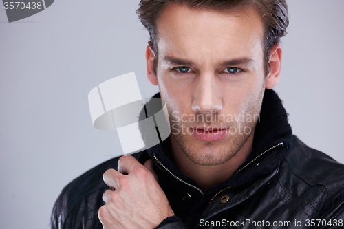 Image of handsome young man portrait