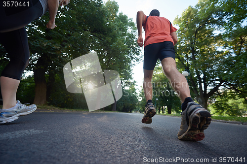 Image of couple jogging