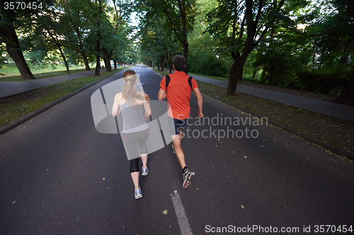 Image of couple jogging