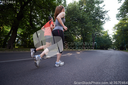 Image of couple jogging