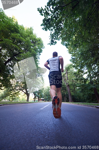 Image of man jogging