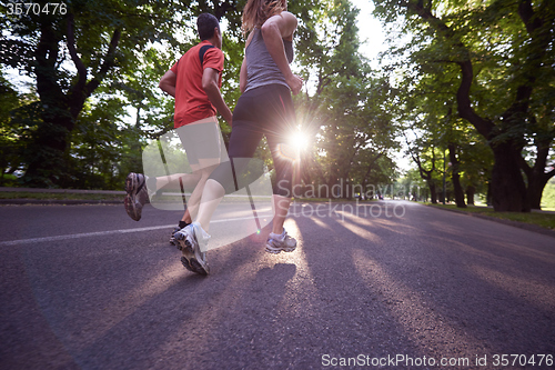 Image of couple jogging