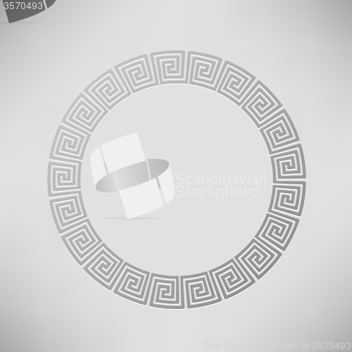 Image of Greek Ornamental  Circle Frame
