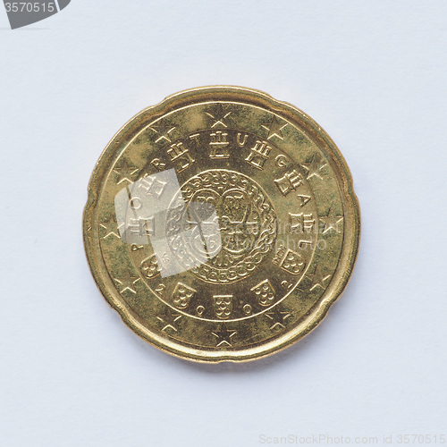 Image of Portuguese 20 cent coin
