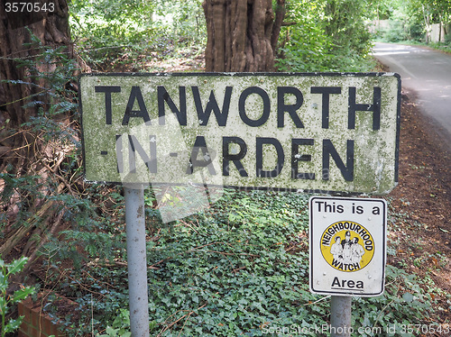 Image of Tanworth in Arden sign