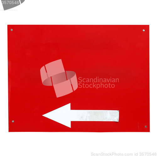 Image of Direction arrow sign isolated