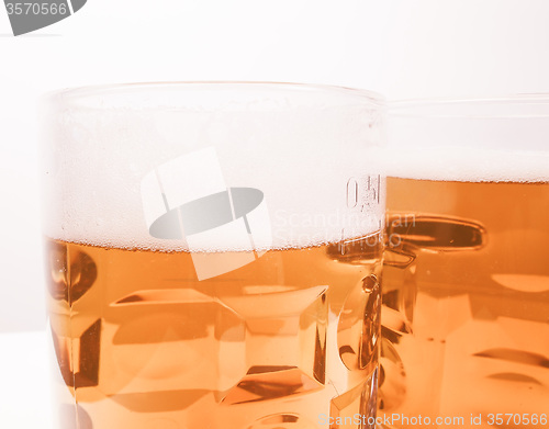 Image of Retro looking Lager beer