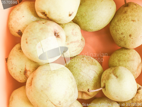 Image of Retro looking Pear fruit