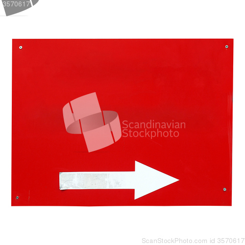 Image of Direction arrow sign isolated