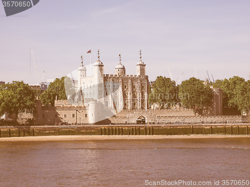 Image of Retro looking Tower of London