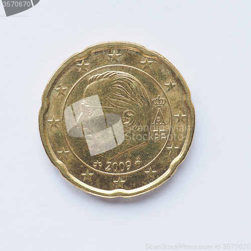 Image of Belgian 20 cent coin