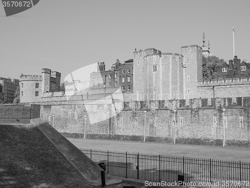 Image of Black and white Tower of London