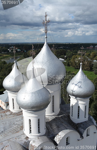 Image of  Church domes top view