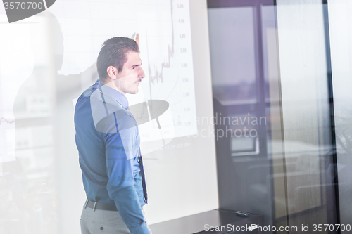Image of Business presentation on corporate meeting.