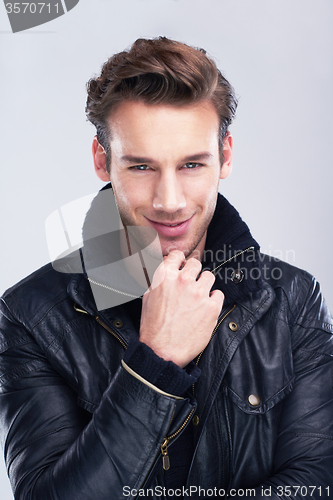Image of handsome young man portrait