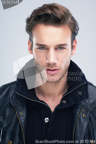 Image of handsome young man portrait