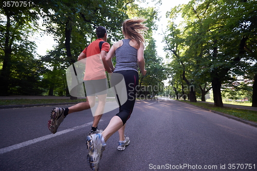 Image of couple jogging