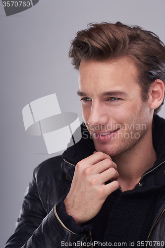 Image of handsome young man portrait