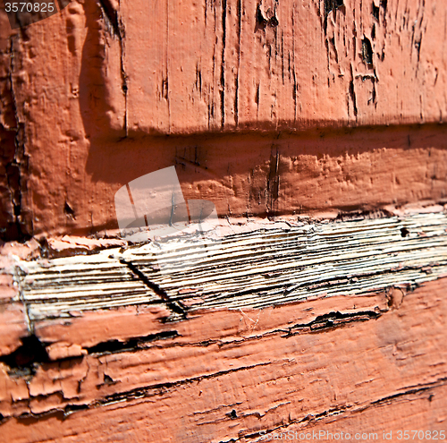 Image of door in italy old ancian wood and trasditional  texture nail