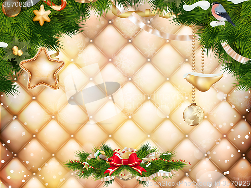 Image of Christmas greeting card. EPS 10