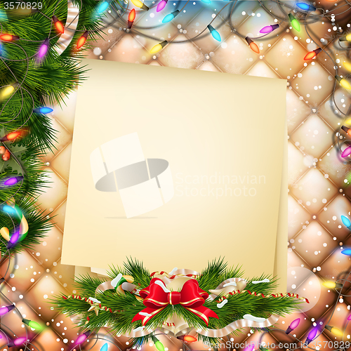 Image of Christmas greeting card. EPS 10