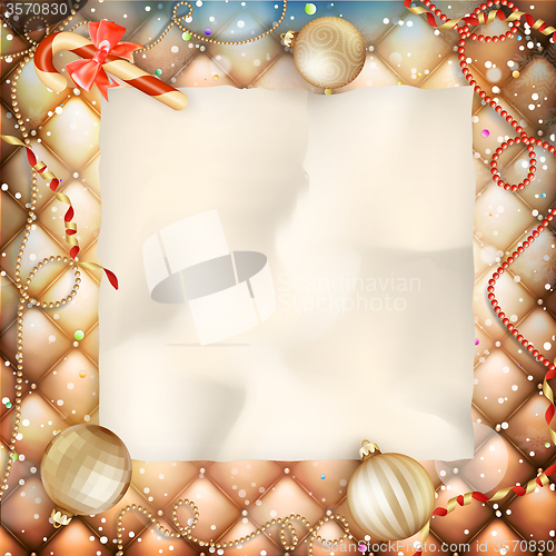 Image of Christmas greeting card. EPS 10