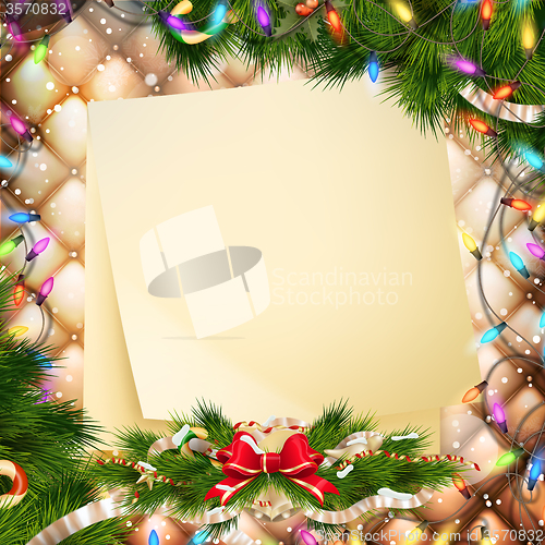Image of Christmas greeting card. EPS 10