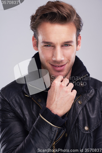 Image of handsome young man portrait