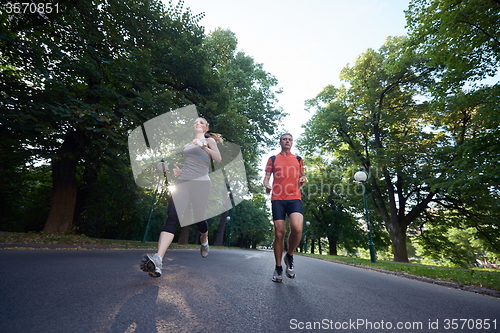 Image of couple jogging