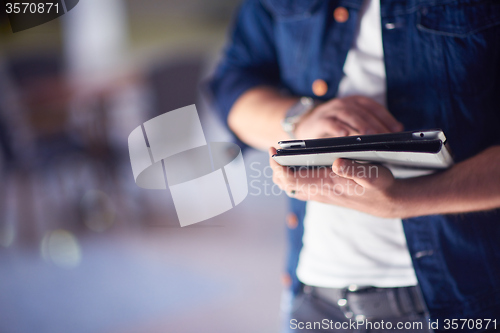 Image of student using tablet computer