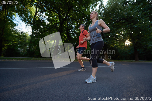 Image of couple jogging