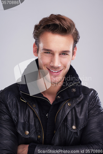 Image of handsome young man portrait