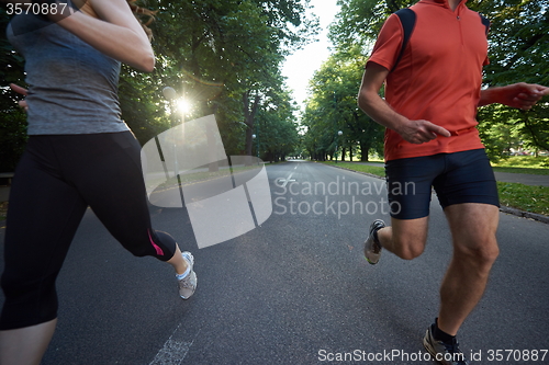 Image of couple jogging