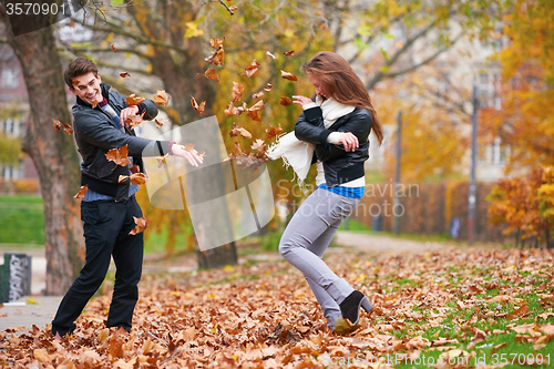 Image of autumn couple