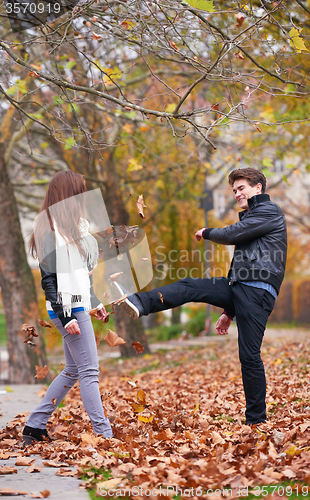 Image of autumn couple
