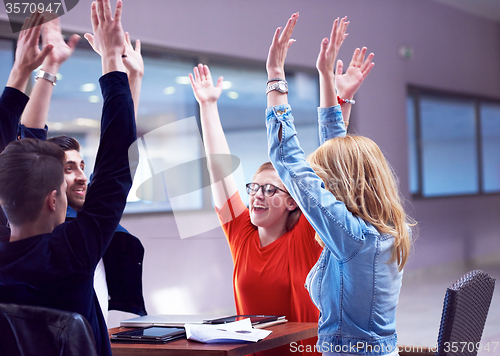 Image of happy students celebrate