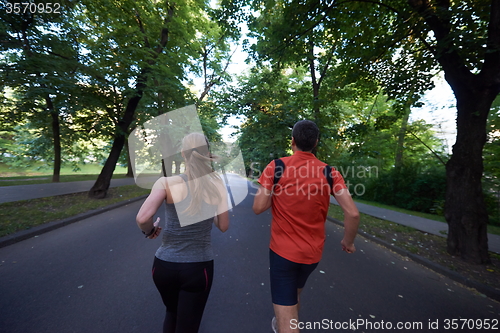 Image of couple jogging