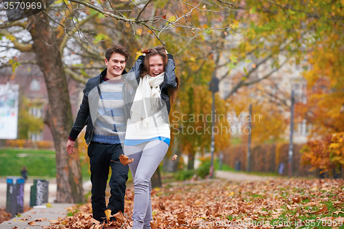 Image of autumn couple