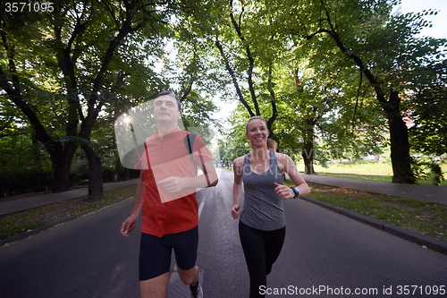 Image of couple jogging