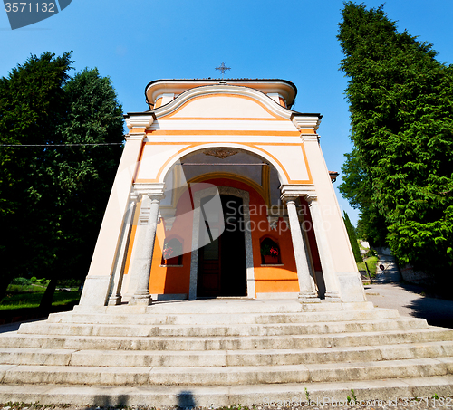 Image of monument old architecture in italy europe milan religion       a