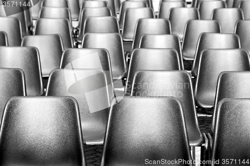 Image of empty seat in italy europe background black  texture