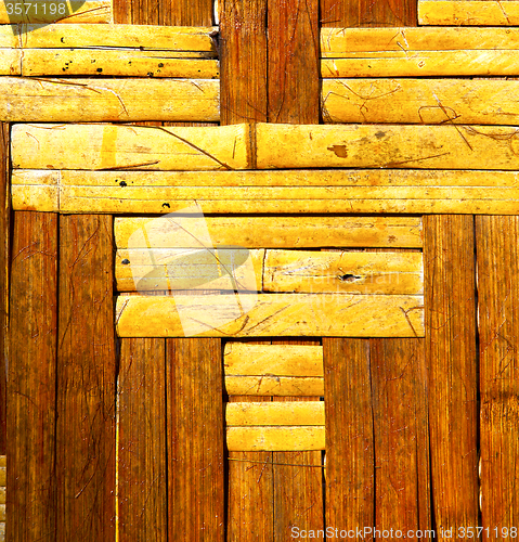 Image of   cross bamboo in the temple kho phangan bay asia and  