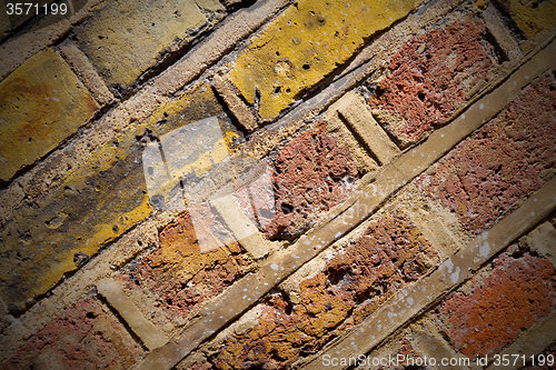 Image of in london   the    abstract    texture of a ancien wall and ruin