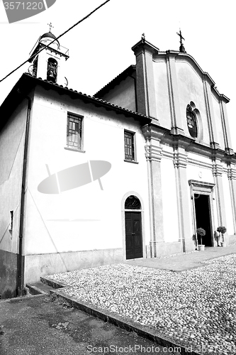 Image of old architecture in italy europe milan religion and sunlight