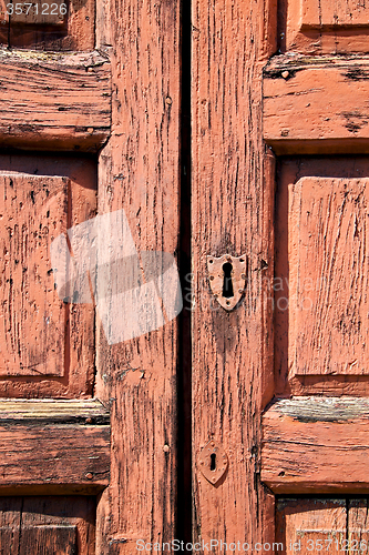 Image of     in italy old ancian wood and  