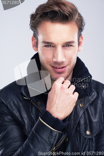 Image of handsome young man portrait