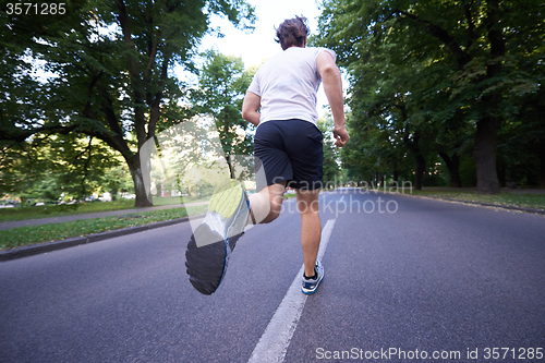 Image of man jogging