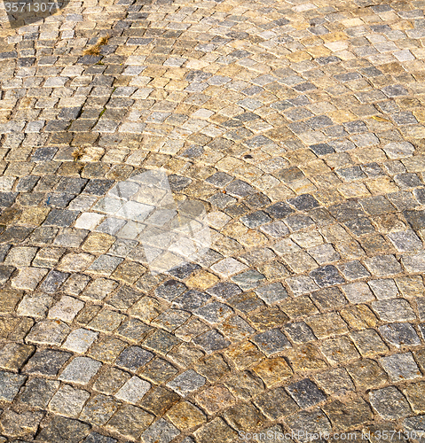 Image of near mozzate street lombardy italy  abstract    of a curch and  